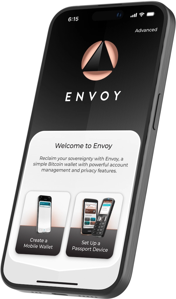 Envoy mobile Bitcoin wallet
