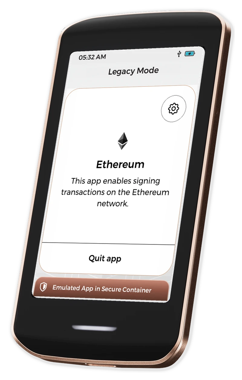 Ethereum running on Passport
