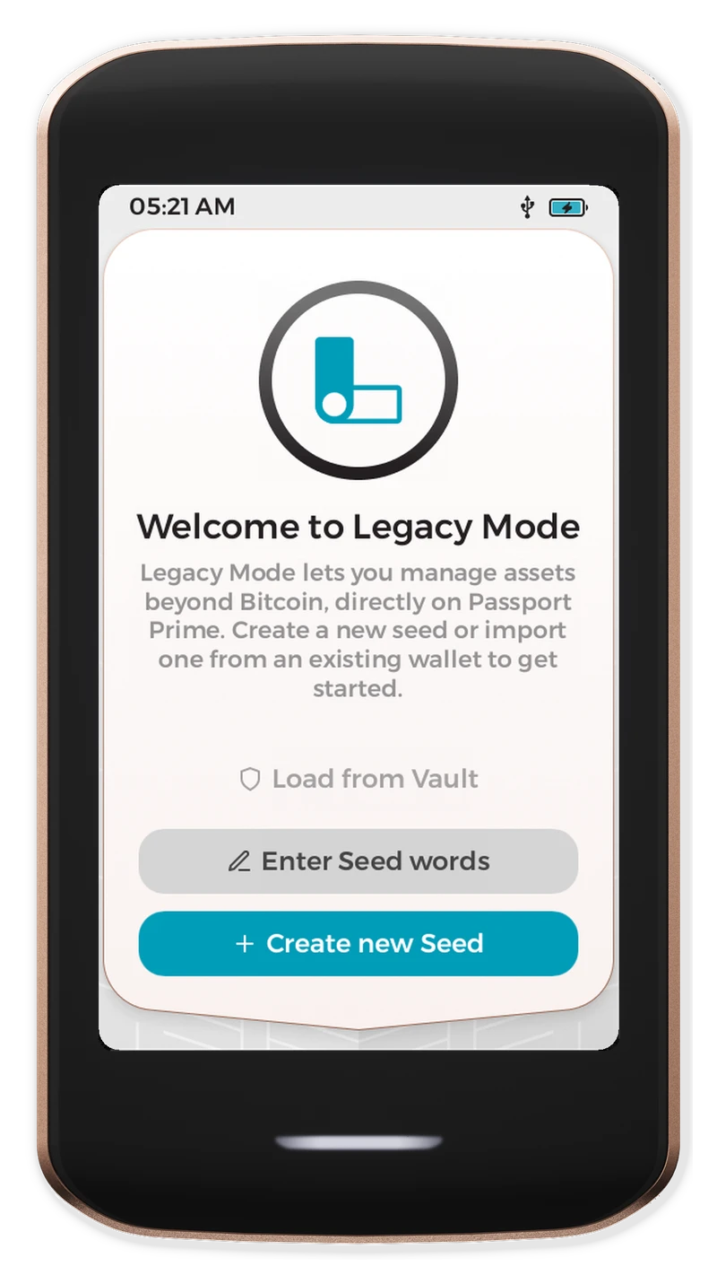Passport running Legacy Mode